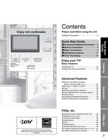 Panasonic TC26LX70OM TV Operating Manual